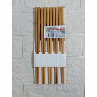 Đũa gỗ sao cao cấp Trường Sơn 1 vỉ 10 đôi