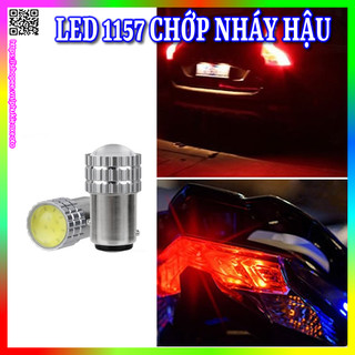 Đèn hậu bi led cob nháy f1, đèn phanh nháy xe máy ô tô chân 1157