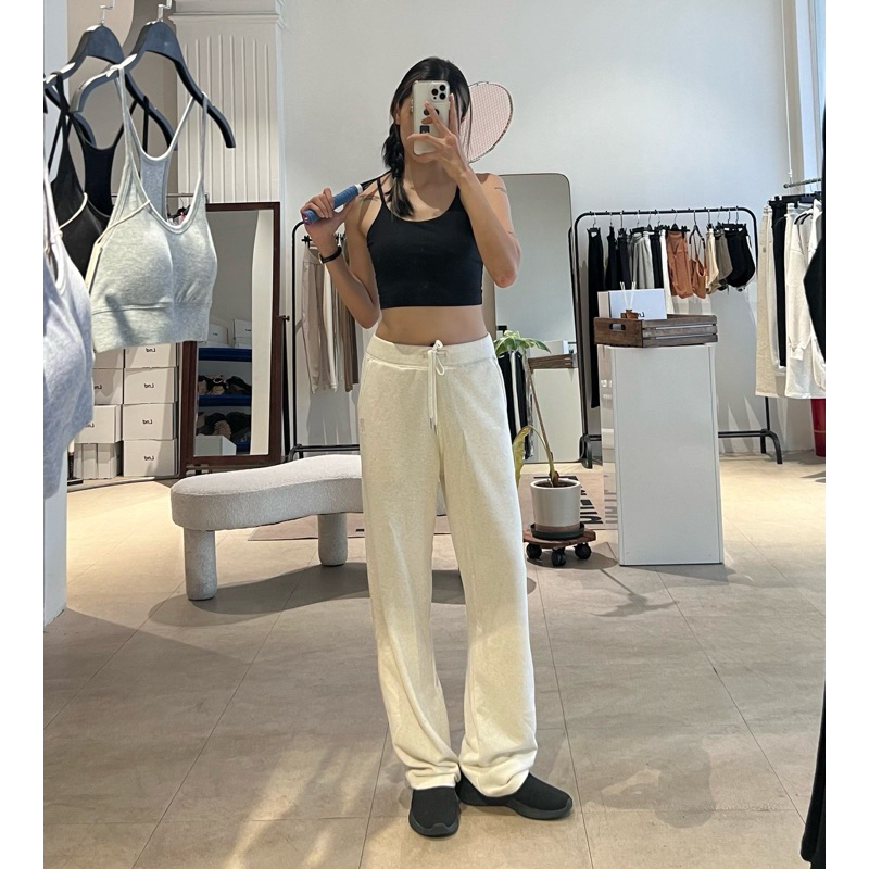 Quần ống suông thể thao basic thun da cá cao cấp Naomi Pants