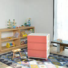Tủ nhựa DECONY 3 ngănDCNW-3 màu hồng