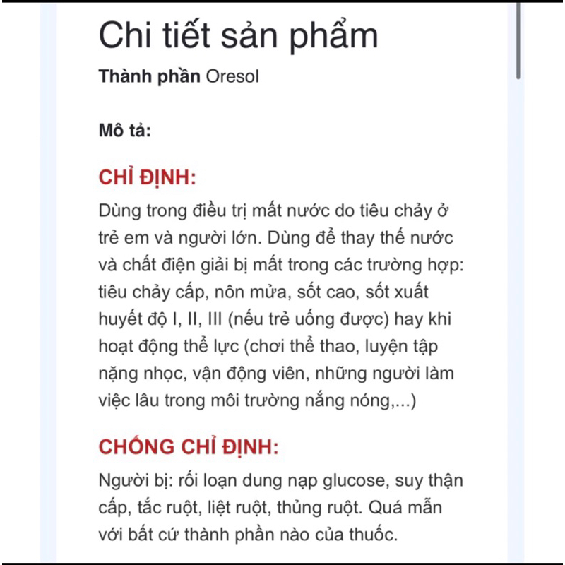 ✅ Bù Nước Oresol 245 DHG