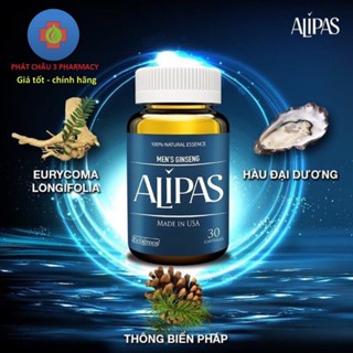Viên uống tăng cường sinh lý nam ALIPAS  với Eurycoma longifolia, Oyster Meat, Pine Bark Extract hộp 30 viên