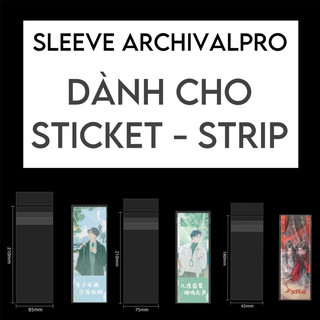[CÓ SẴN] SLEEVE ARCHIVALPRO  DÀNH CHO STICKET PHOTO STRIP BỌC BẢO VỆ - Cáo nuôi rái cá