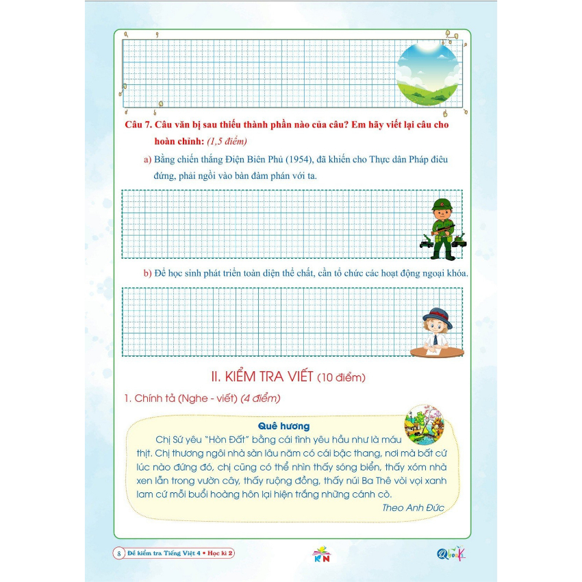 Sách -  - : bài tập tuần và đề kiểm tra toán , tiếng việt 4 học kì 2