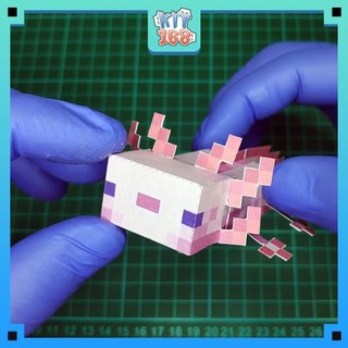 Mô hình giấy Anime Game Axolotl - Minecraft