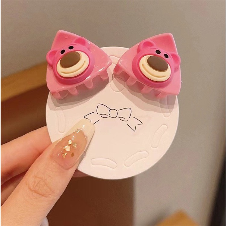 Set 2 kẹp càng cua mini kẹp tóc mái dễ thương hình Kuromi Gấu dâu Cinnamoroll