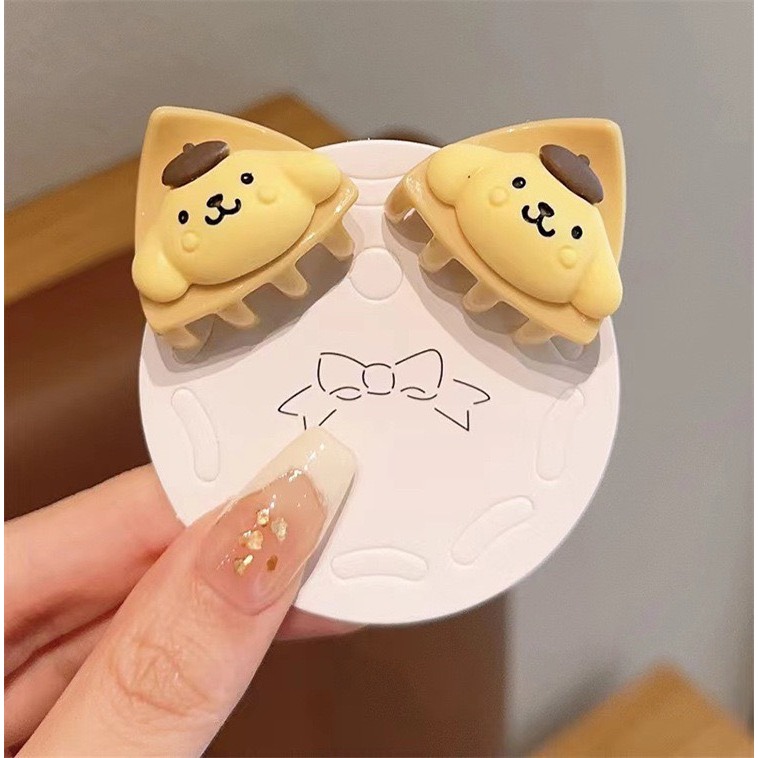 Set 2 kẹp càng cua mini kẹp tóc mái dễ thương hình Kuromi Gấu dâu Cinnamoroll
