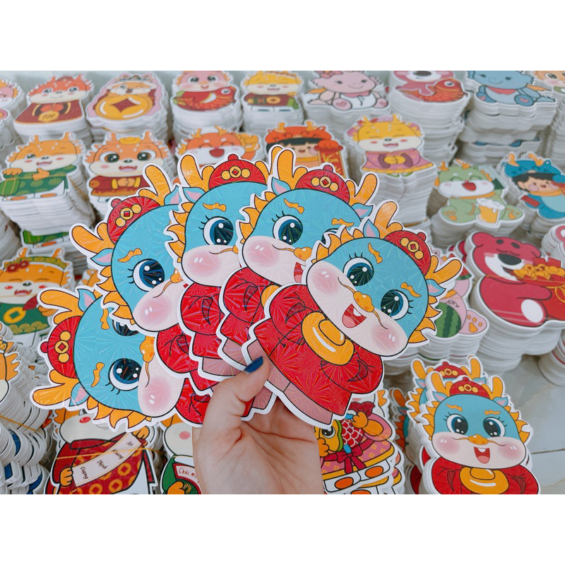 Combo 20 Lì xì hoạt hình Chibi giấy giày đẹp, chắc chắn