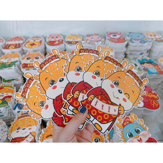 Combo 20 Lì xì hoạt hình Chibi giấy giày đẹp, chắc chắn