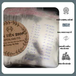1kg túi bóng kính opp dán miệng size to trên 18cm tientienshop
