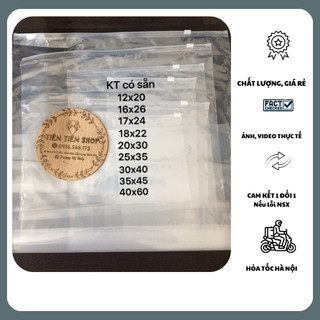 1kg túi zip khoá kéo trên thân có lỗ thoát khí đựng quần áo, chăn ga, phụ kiên chọn size tientienshop