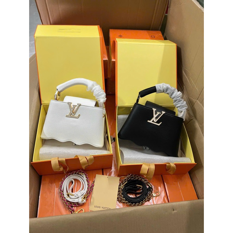 Túi lv capu mini lượn sóng supper xịn sò box nam châm 20cm