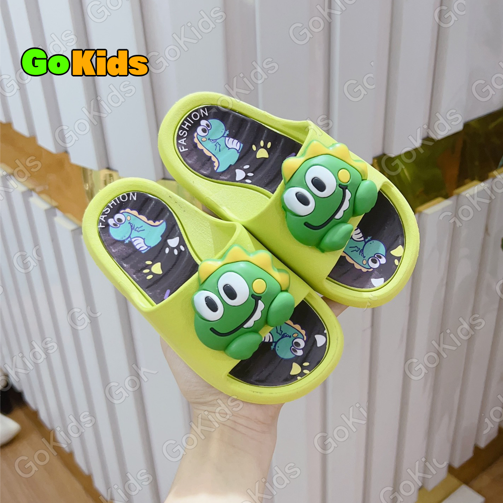 Dép Lê Cao Su Họa Tiết Khủng Long Cực Đáng Yêu Cho Bé Trai Bé Gái size 26-35