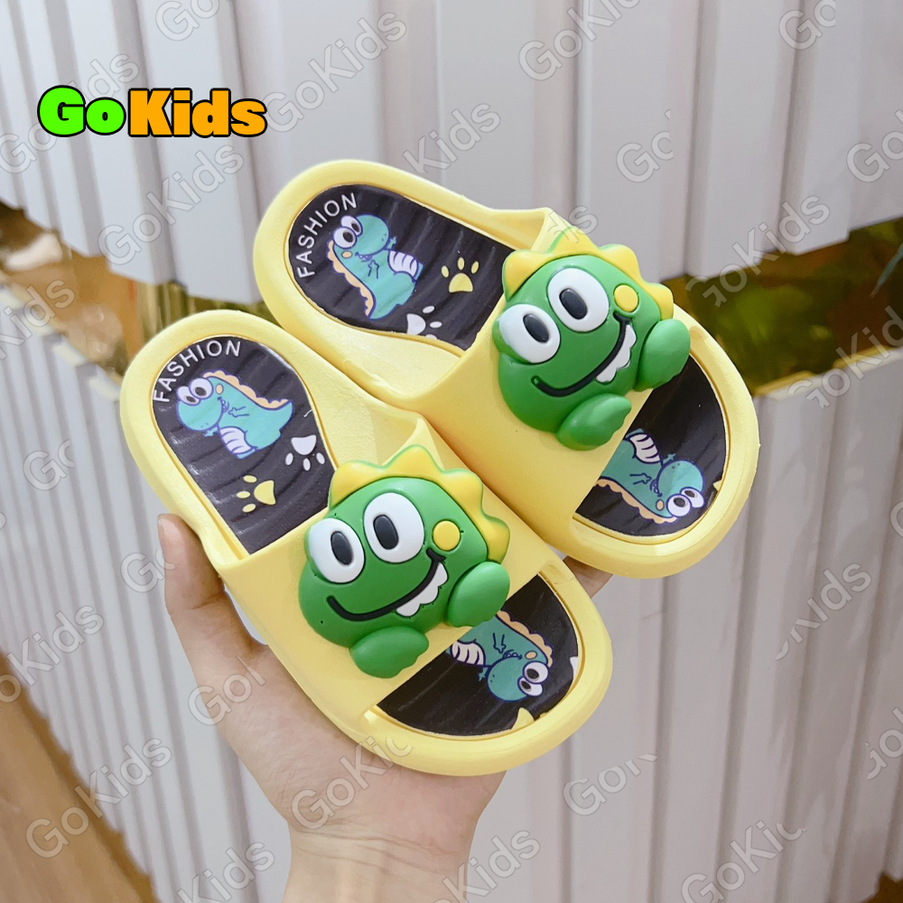 Dép Lê Cao Su Họa Tiết Khủng Long Cực Đáng Yêu Cho Bé Trai Bé Gái size 26-35