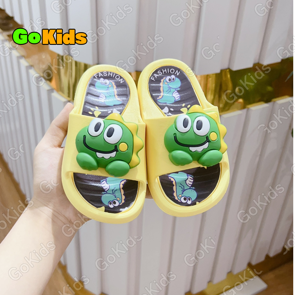 Dép Lê Cao Su Họa Tiết Khủng Long Cực Đáng Yêu Cho Bé Trai Bé Gái size 26-35