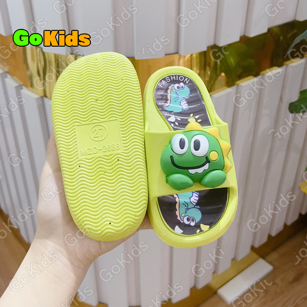Dép Lê Cao Su Họa Tiết Khủng Long Cực Đáng Yêu Cho Bé Trai Bé Gái size 26-35
