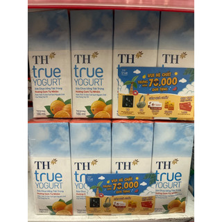 Sữa chua uống tiệt trùng TH True Yogurt Topkid hương Cam tự nhiên lốc 4 hộp 180 ml (Chính hãng)