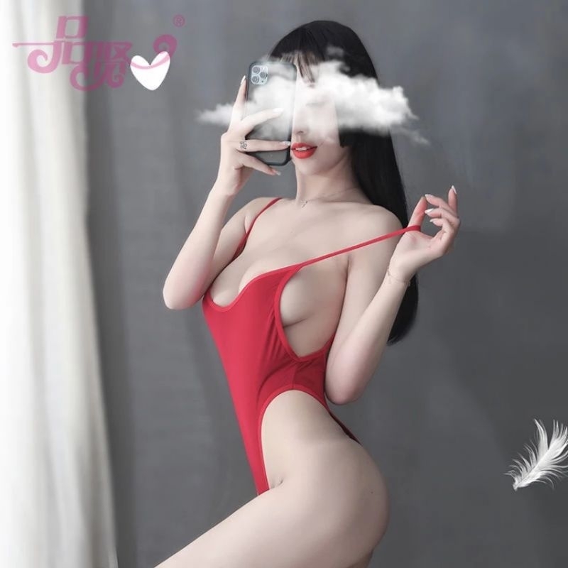 _L3_Bodysuit thun lưới sexy xẻ đáy