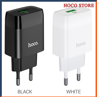 Củ Sạc Nhanh Siêu Bền Chính Hãng Hoco C72Q 3A - 18W Cốc 1 Cổng USB Quick Charge QC 3.0 2.0 Cục Sạc HOCO.