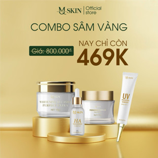 MQ Skin Sâm Vàng 4 món Kem face 20g, Cao nám 15g, Serum 10ml, Chống nắng 10ml nè