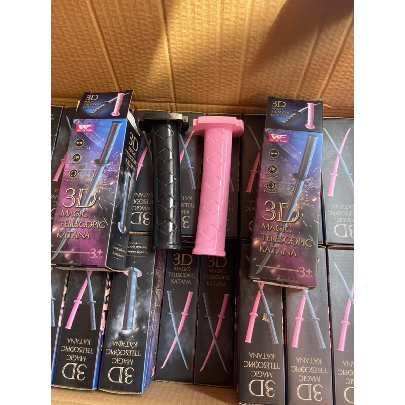 Kiếm Nhựa Samurai 3D, Kiếm Katana Rút Gọn 3D Siêu Ngầu Đồ Chơi Cháy Phố, Cosplay Nhân Vật