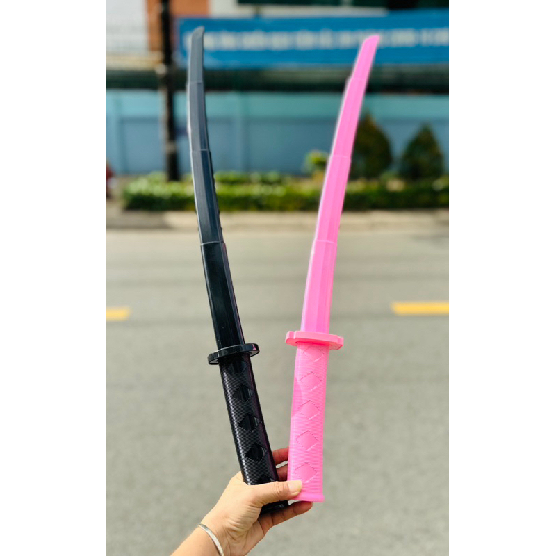Kiếm Nhựa Samurai 3D, Kiếm Katana Rút Gọn 3D Siêu Ngầu Đồ Chơi Cháy Phố, Cosplay Nhân Vật