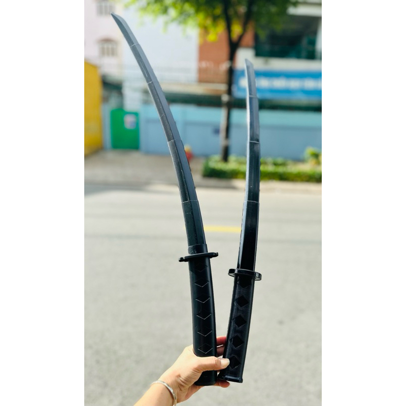 Kiếm Nhựa Samurai 3D, Kiếm Katana Rút Gọn 3D Siêu Ngầu Đồ Chơi Cháy Phố, Cosplay Nhân Vật