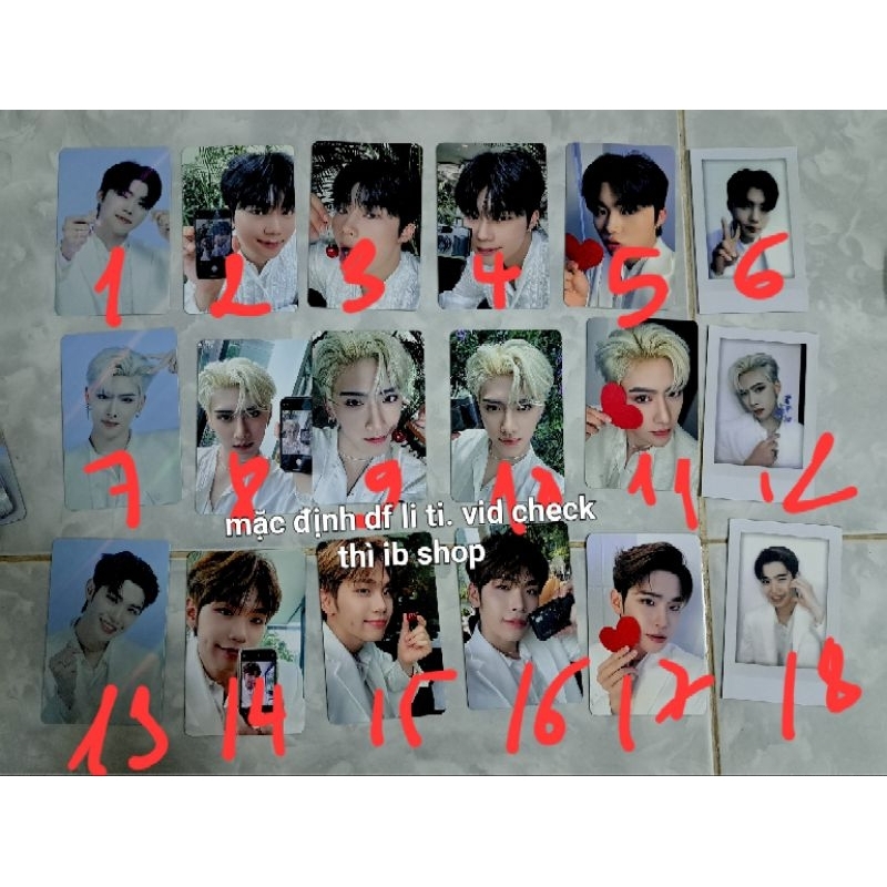 TRADING CARD BO GÓC ZB1 CHÍNH HÃNG: TAERAE RICKY GUNWOOK