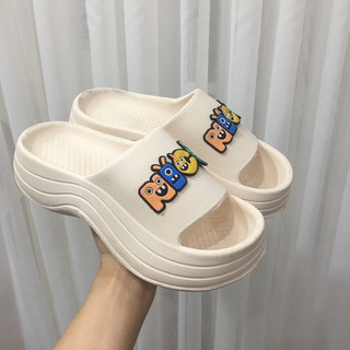 Dép Bánh Mì đế Cao 4cm Đi Êm Bản Gợn Sóng