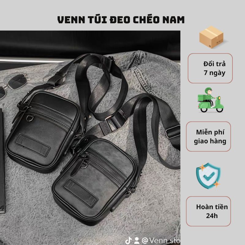 Túi đeo chéo nam VENN STORE, túi đeo chéo  siêu phẩm thời trang chống nước VN06