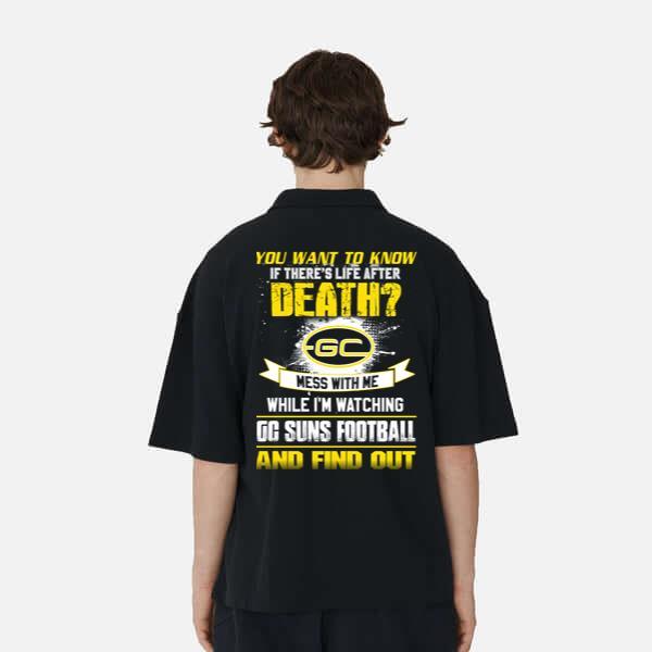 Áo Polo Nam NAP Brand Vải Cá Sấu Cotton In Hình Mess With Me And Find Out Phong Cách Trẻ Form Rộng M