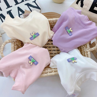 Áo cotton len cổ lọ cho bé