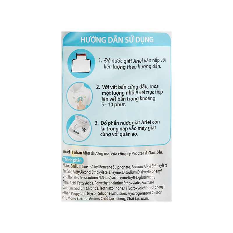 Nước giặt Ariel hương nắng mai túi 4.1kg