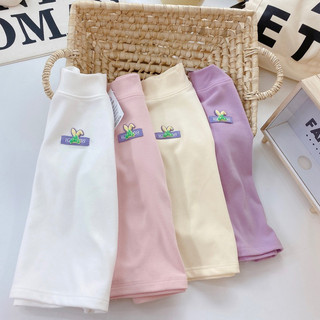 Áo cotton len cổ lọ cho bé