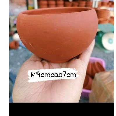 Chậu Đất Nung Tô Tròn - Trồng Sen Đá , Bonsai...