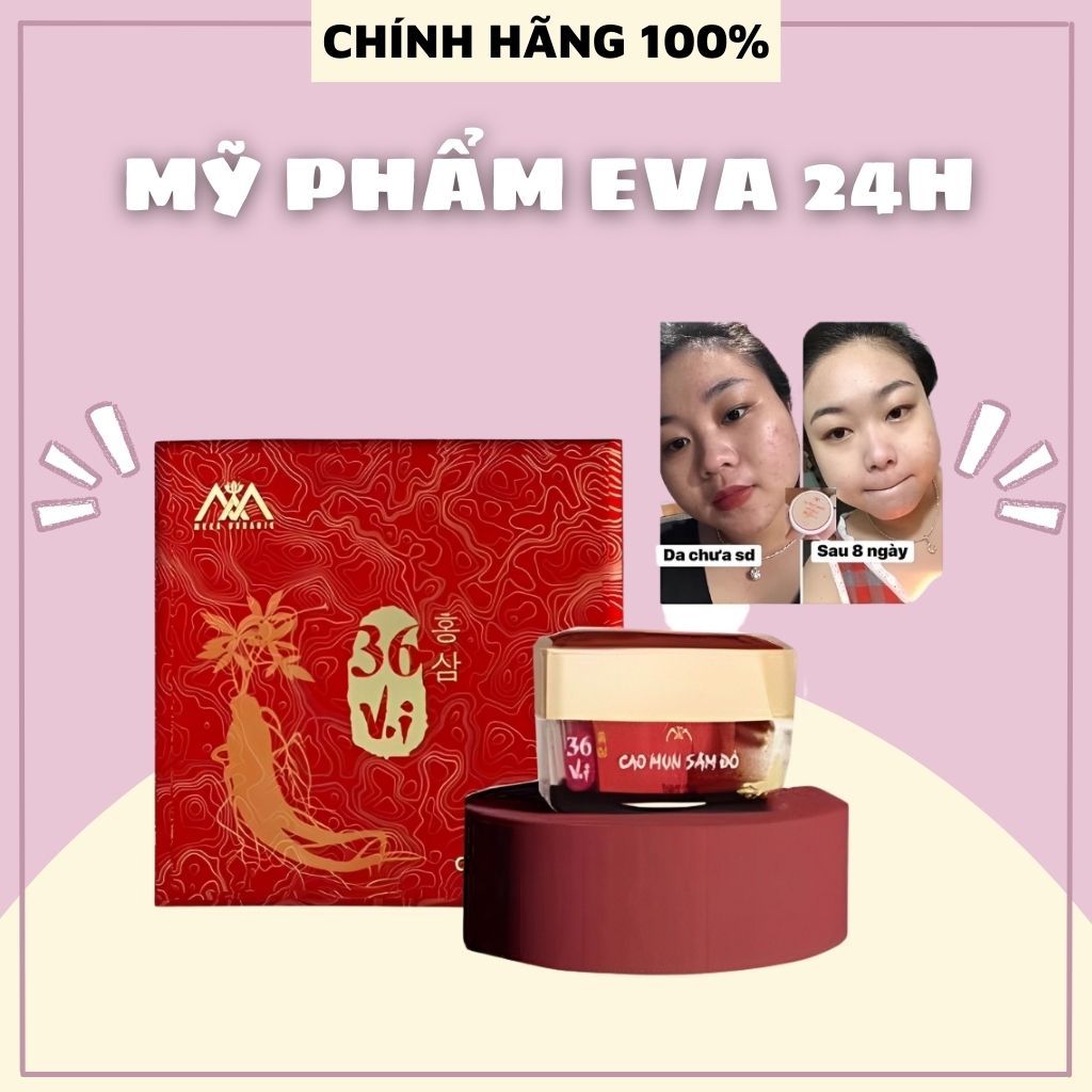 Cao Mụn sâm Đỏ 36 Vị Giảm Mụn Và Dưỡng Da