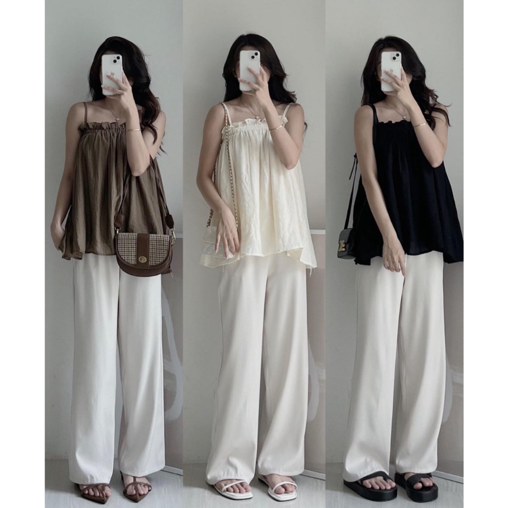 Áo 2 dây bèo ngực kiểu dáng năng động thời trang siêu đỉnh AO20