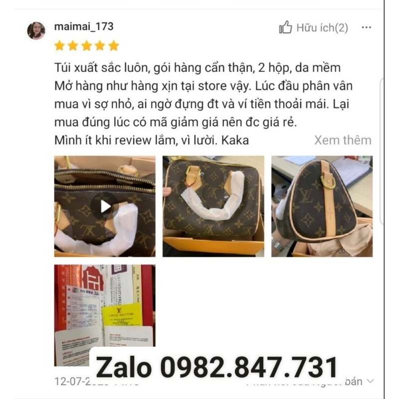 Túi nữ đẹp thời trang LV nano mini sz17cm hoa nâu quai kem lót kèm code fullbox 2 lớp