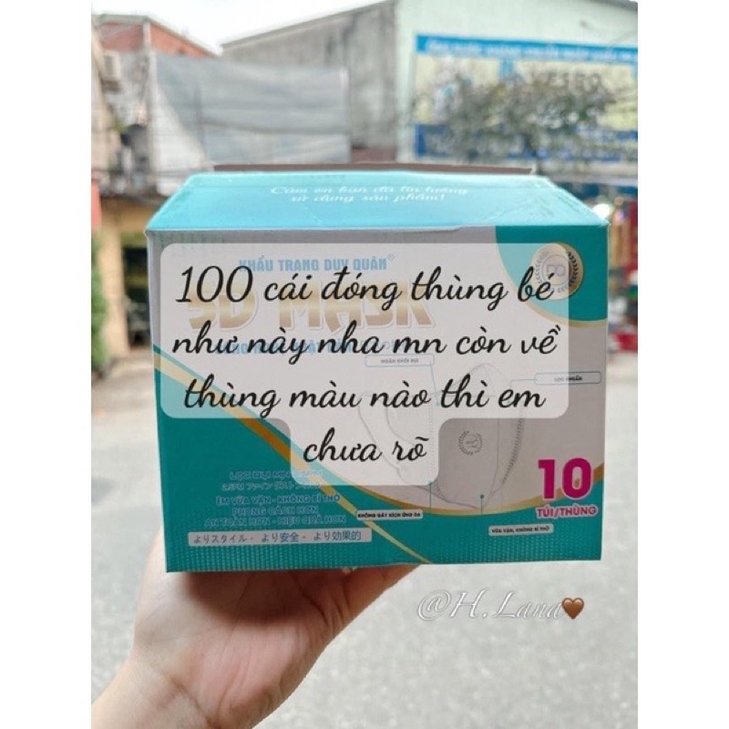 Thùng 100 cái khẩu trang 5D