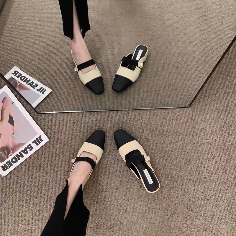 Giày sục bệt vá mũi quai ngang 3 màu mã HM79