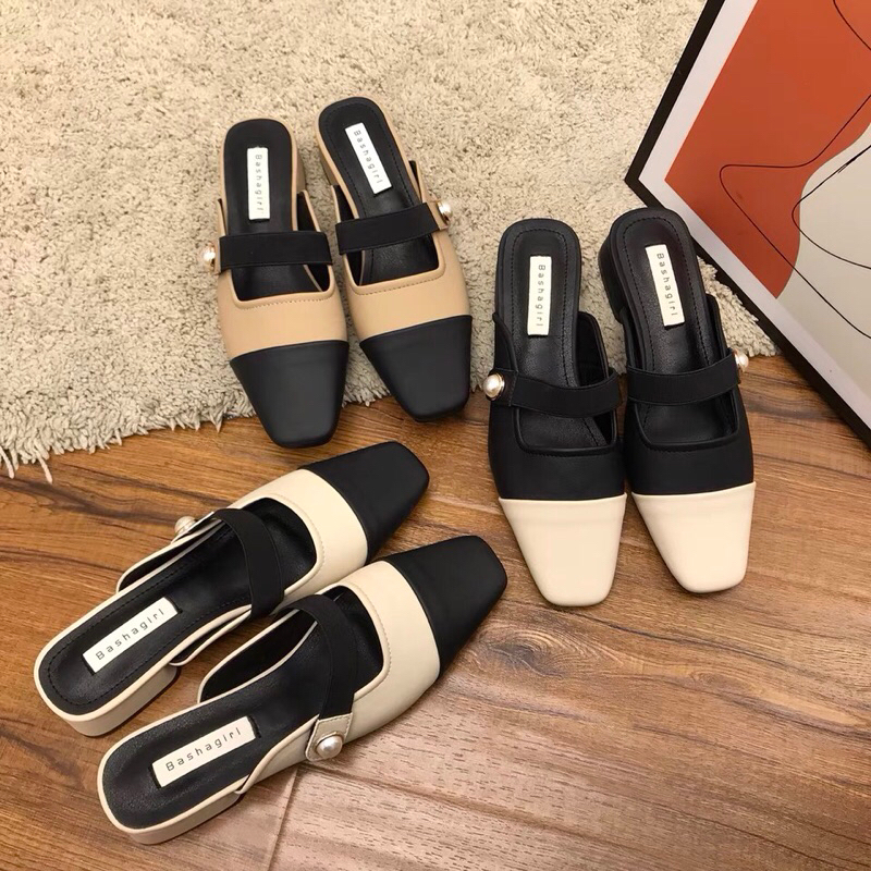 Giày sục bệt vá mũi quai ngang 3 màu mã HM79