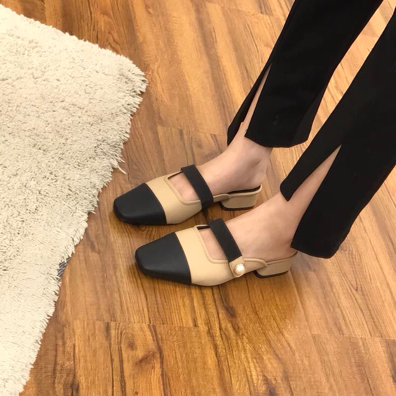 Giày sục bệt vá mũi quai ngang 3 màu mã HM79