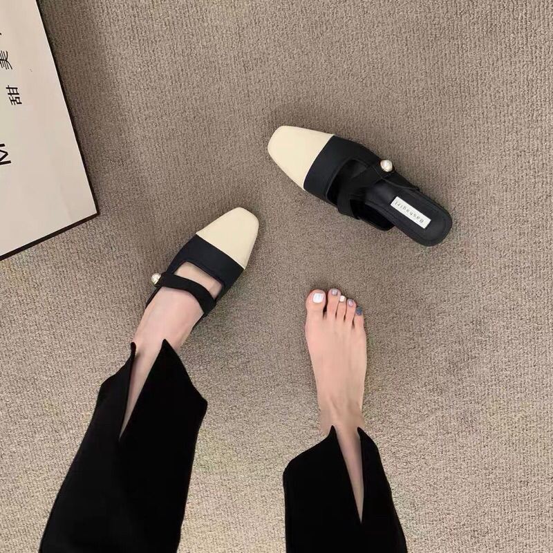 Giày sục bệt vá mũi quai ngang 3 màu mã HM79