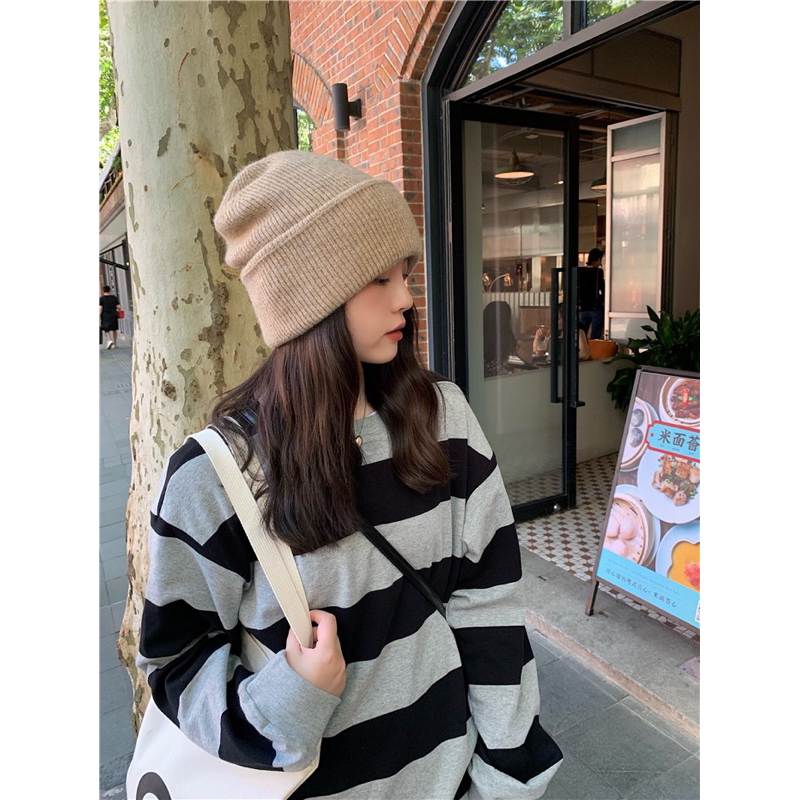 M006 - Mũ len beanie mềm mại unisex phong cách Hàn Quốc