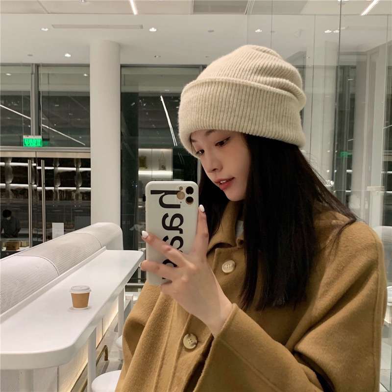 M006 - Mũ len beanie mềm mại unisex phong cách Hàn Quốc