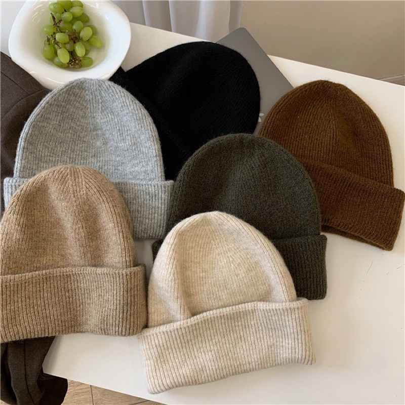 M006 - Mũ len beanie mềm mại unisex phong cách Hàn Quốc
