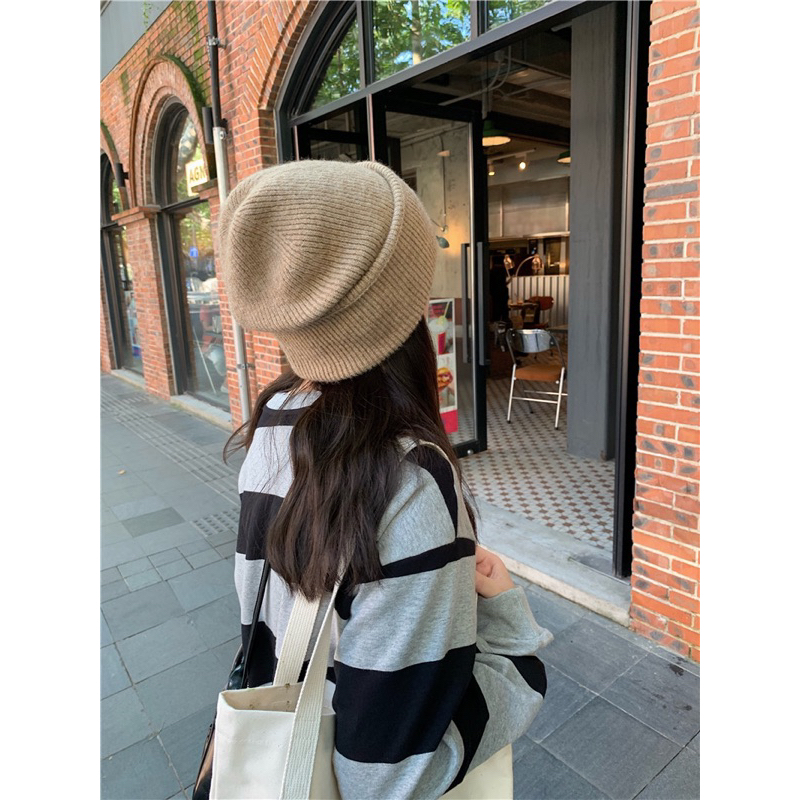 M006 - Mũ len beanie mềm mại unisex phong cách Hàn Quốc