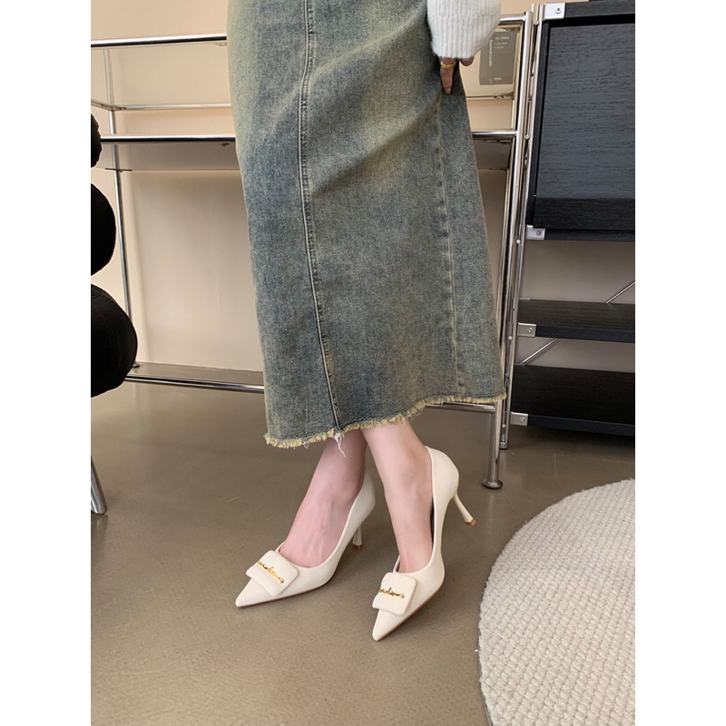 Giày cao gót mũi nhọn, giày gót nhọn 8cm mã OH3