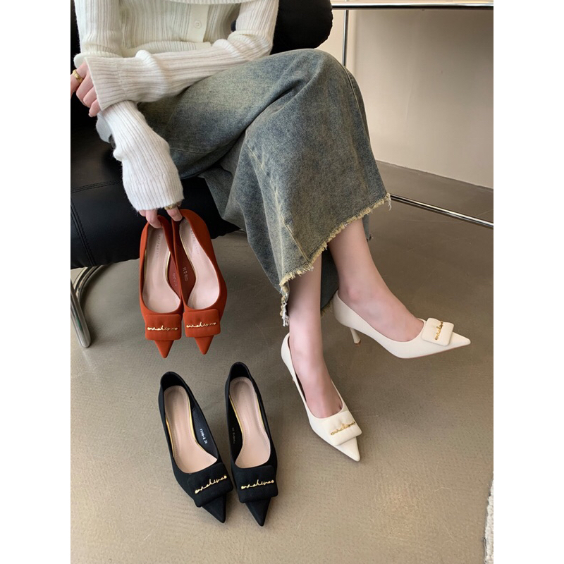 Giày cao gót mũi nhọn, giày gót nhọn 8cm mã OH3