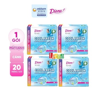 [Gói SIÊU TIẾT KIỆM]Combo 4 gói bvs Sensi cool fresh siêu mỏng cánh 20 miếng